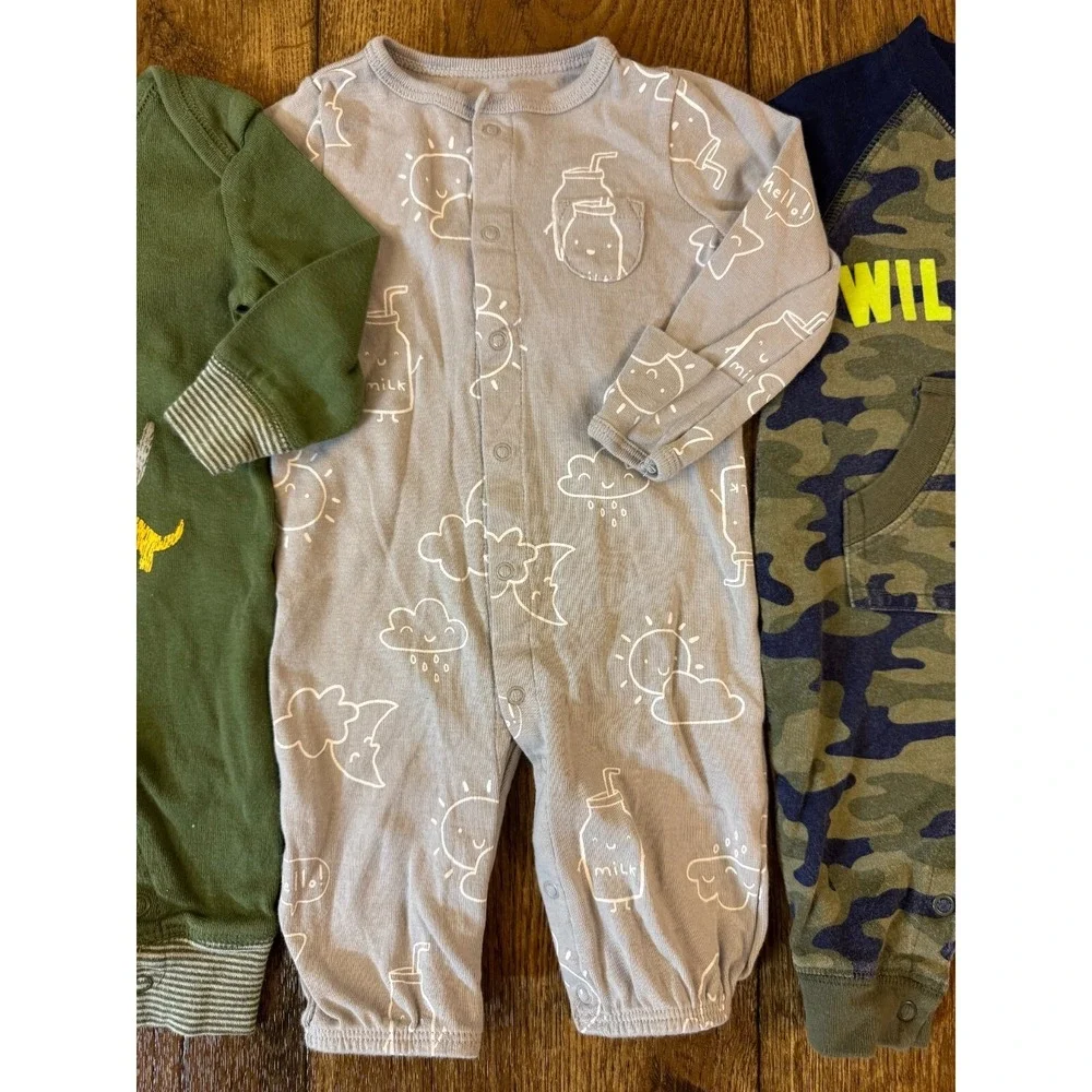 Carters Baby Boy 3 Months Rompers Outfits Pants Long Sleeved Shirts‎ Clothes Lot